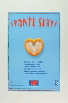 Association pour la Recherche, la Communication et les Actions pour l'Accès aux Traitements (ARCAT) affiche "PONTE SEX !" (en espagnol) (rends-toi sexy) France 2002 2003.114.22 Photo Mucem