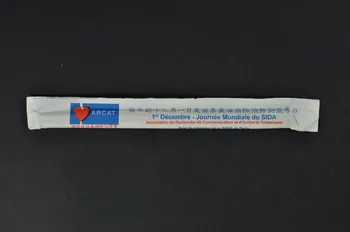 Association pour la Recherche, la Communication et les Actions pour l'Accès aux Traitements (ARCAT) Baguettes alimentaires "1er décembre Journée mondiale du Sida" France 2001 2003.114.26.1 Photo Mucem