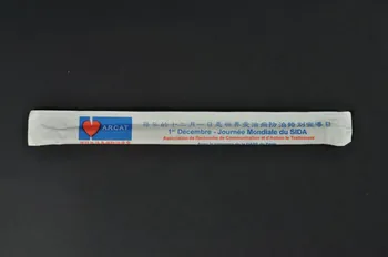 Association pour la Recherche, la Communication et les Actions pour l'Accès aux Traitements (ARCAT) Baguettes alimentaires "1er décembre Journée mondiale du Sida" France 2001 2003.114.26.2 Photo Mucem