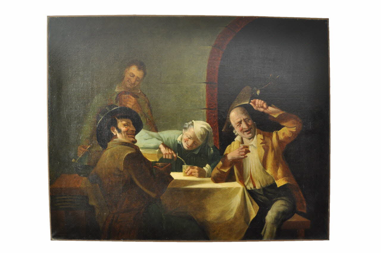 tableau Toast à la vendange de 1834, dit aussi les buveurs de cidre 1953.57.1  Photo Mucem