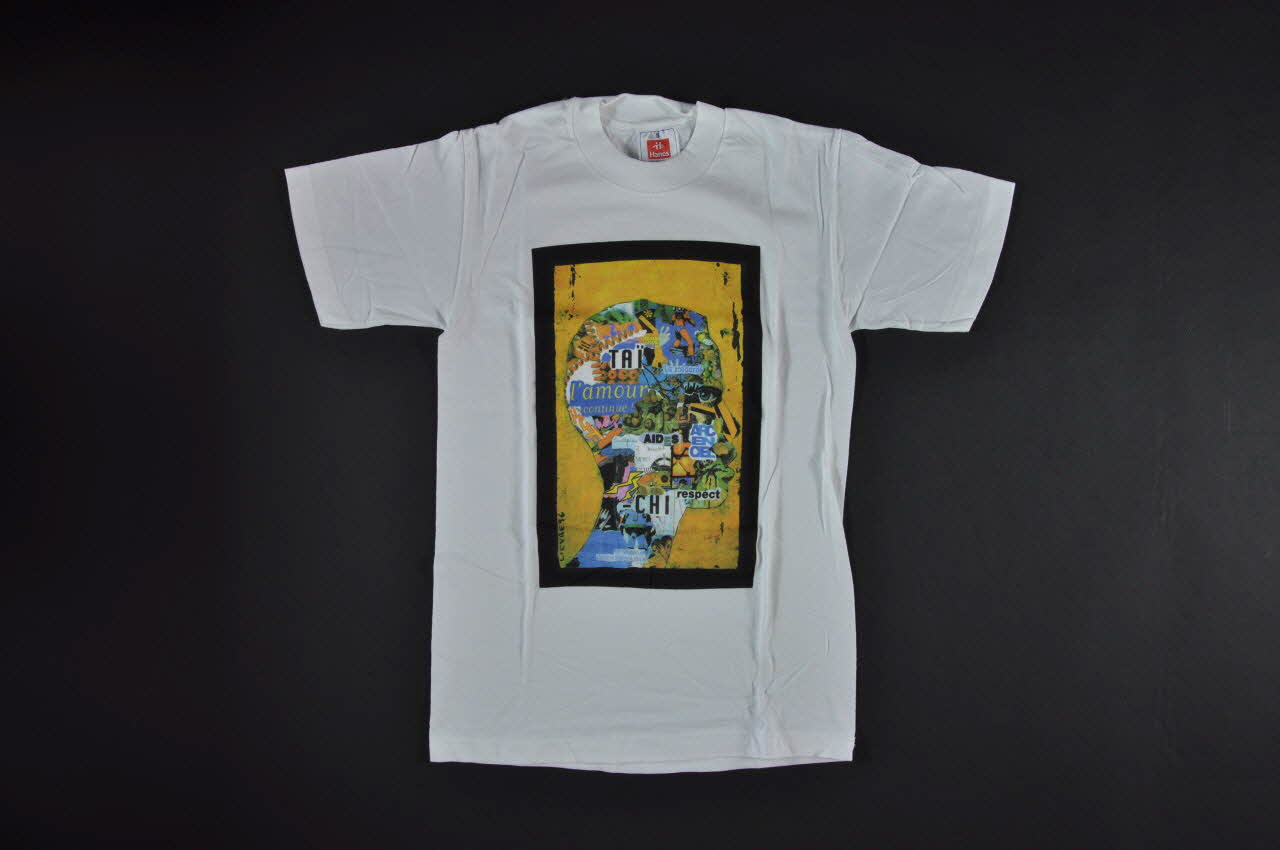 AIDES tee-shirt "Aides Arc en Ciel" France 1996 2004.201.50 Photo Mucem