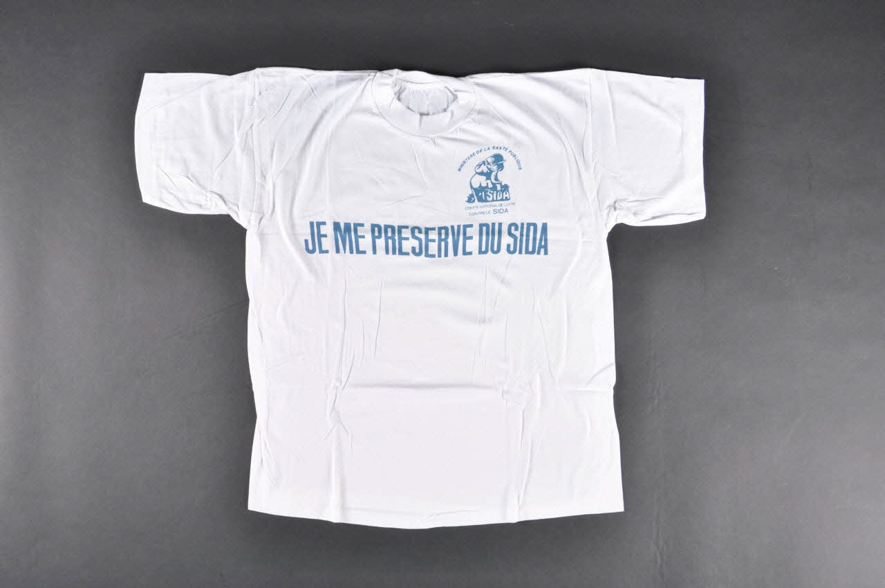 tee-shirt "Je me préserve du sida" 2004.201.75 Photo Mucem