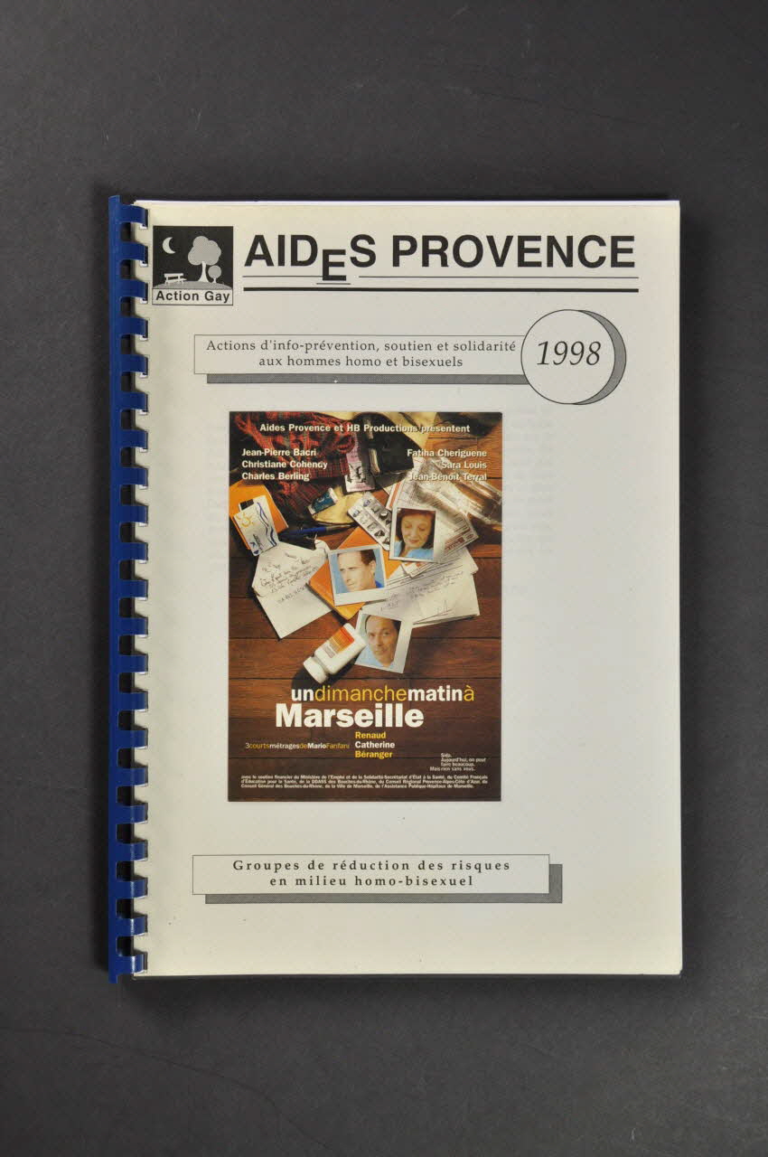 Aides Provence Rapport "Actions d'info-prévention, soutien et solidarité aux hommes homo et bisexuels" France 1998 2003.116.6 Photo Mucem