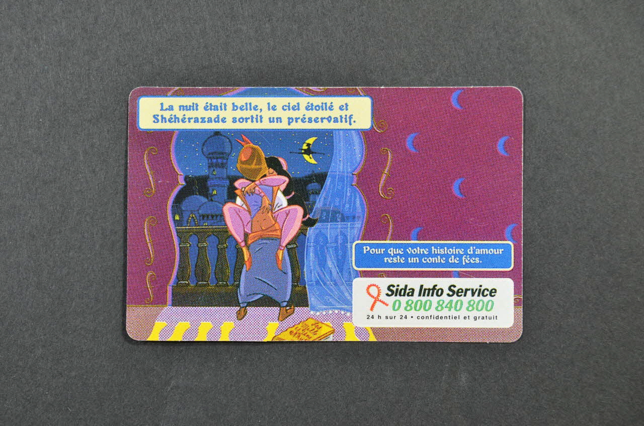 Sida Info Service - Ligne Azur Carte d'information France 1999 2004.203.33 Photo Mucem