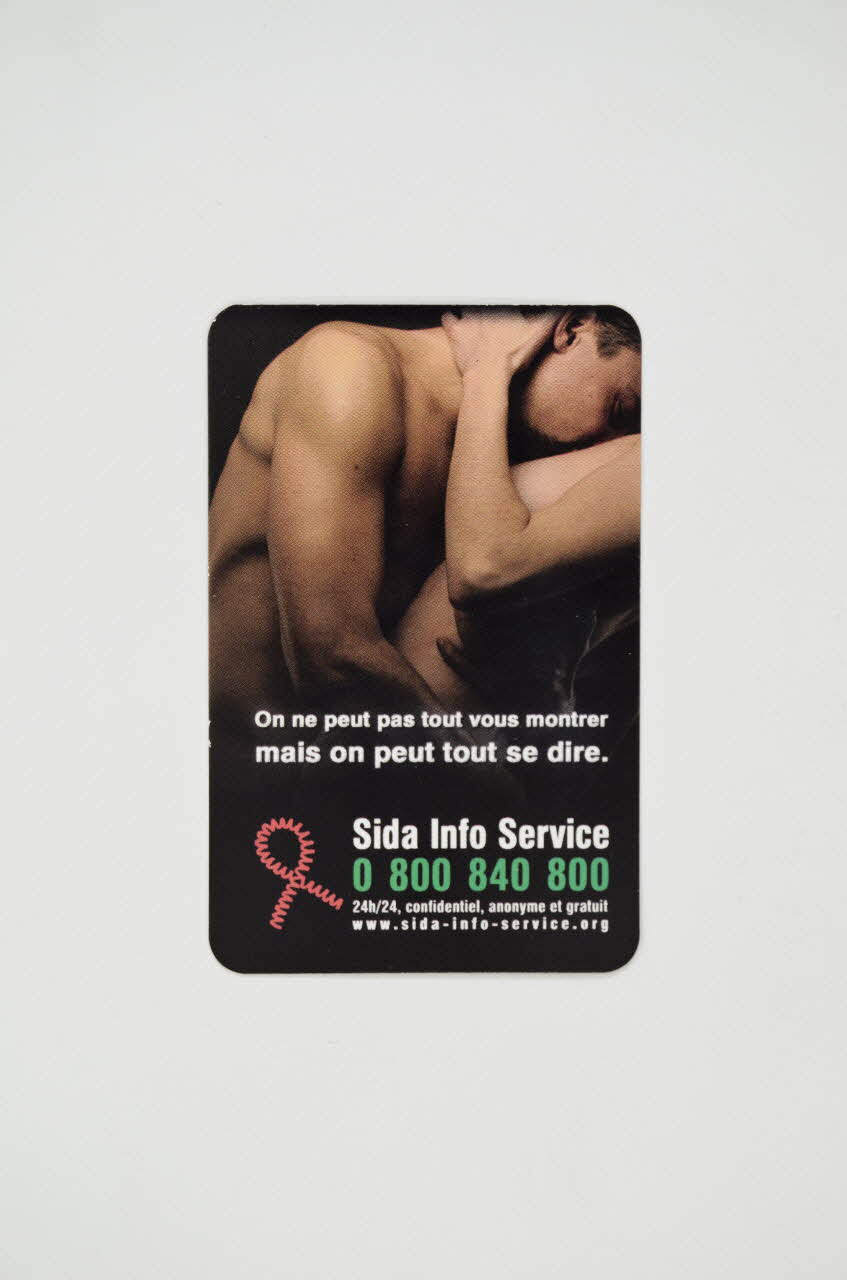 Sida Info Service - Ligne Azur Carte d'information On ne peut pas tout vous montrer mais on peut tout se dire France 2003 2004.203.34 Photo Mucem