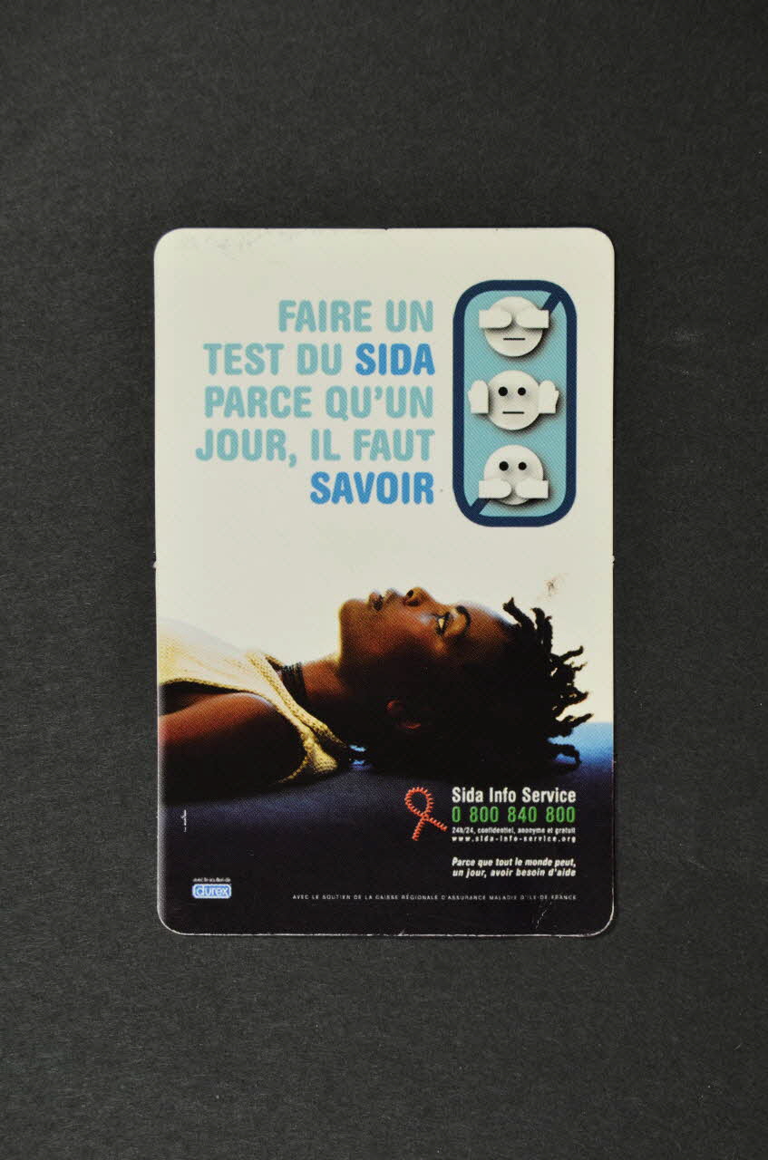 Sida Info Service - Ligne Azur Carte d'information France 2003 2004.203.38 Photo Mucem