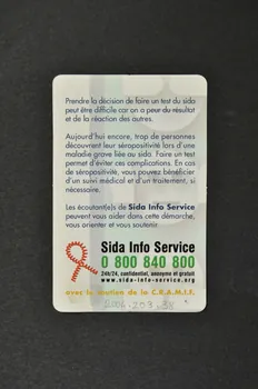 Sida Info Service - Ligne Azur Carte d'information France 2003 2004.203.38 Photo Mucem