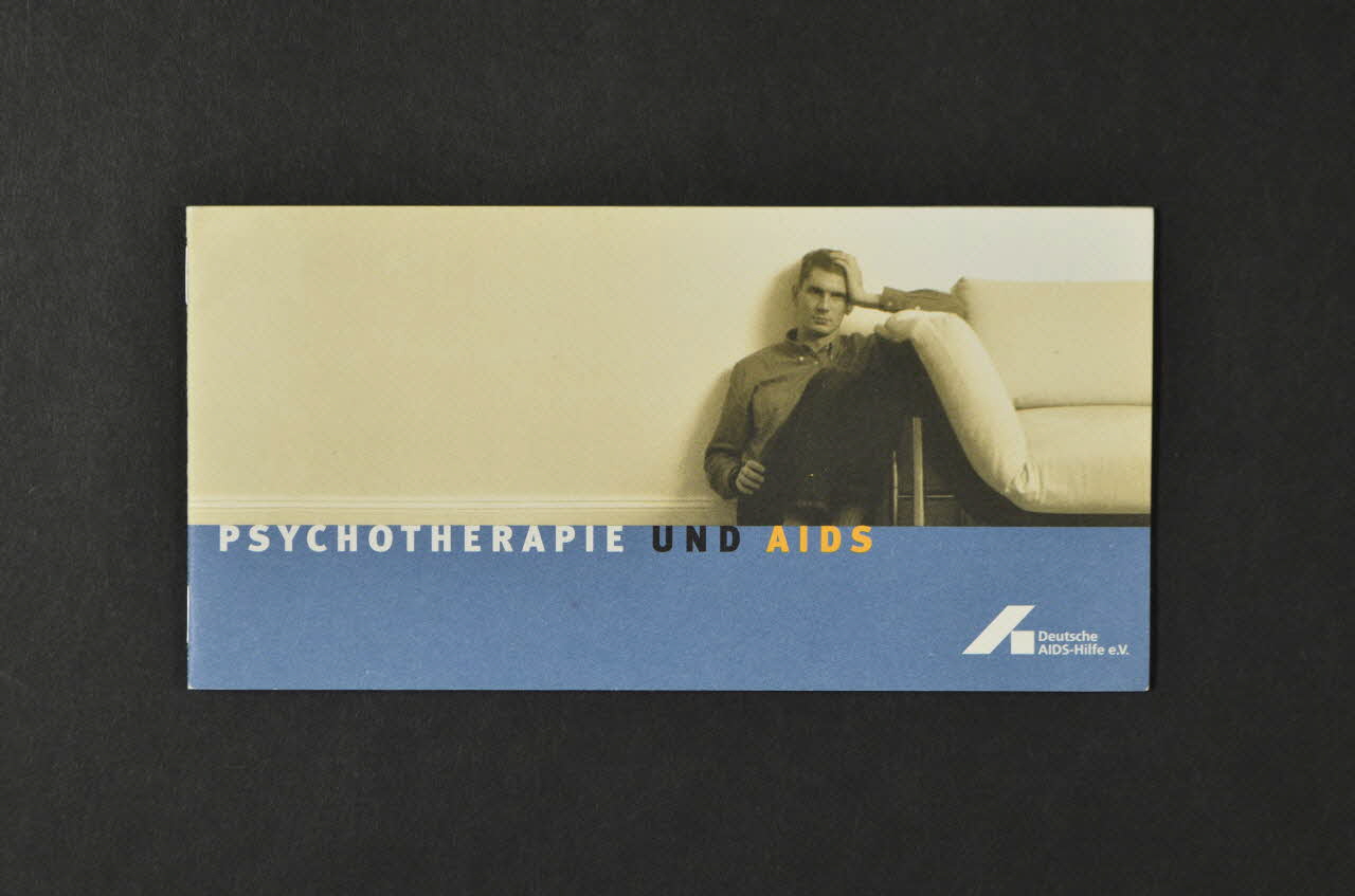 Deutsche Aids-Hilfe BROCHURE "Psychotherapie und AIDS" Allemagne 1996/11 2003.117.69 Photo Mucem