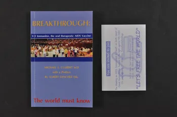 Advanced Medicine Information And Research Center, livre "Break through : V-1 Immunitor, the oral therapeutic AIDS vaccine" International 2003 2004.204.102.1 Photo Mucem
