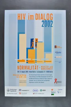 Berliner Aids-Hilfe affiche "HIV im Dialog 2002" (HIV en dialogue 2002) Allemagne 2002 2003.117.7  Photo Mucem