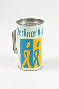 Berliner Aids-Hilfe tirelire de collecte "Berliner AIDSHilfe" Allemagne 2003 2003.117.71 Photo Mucem