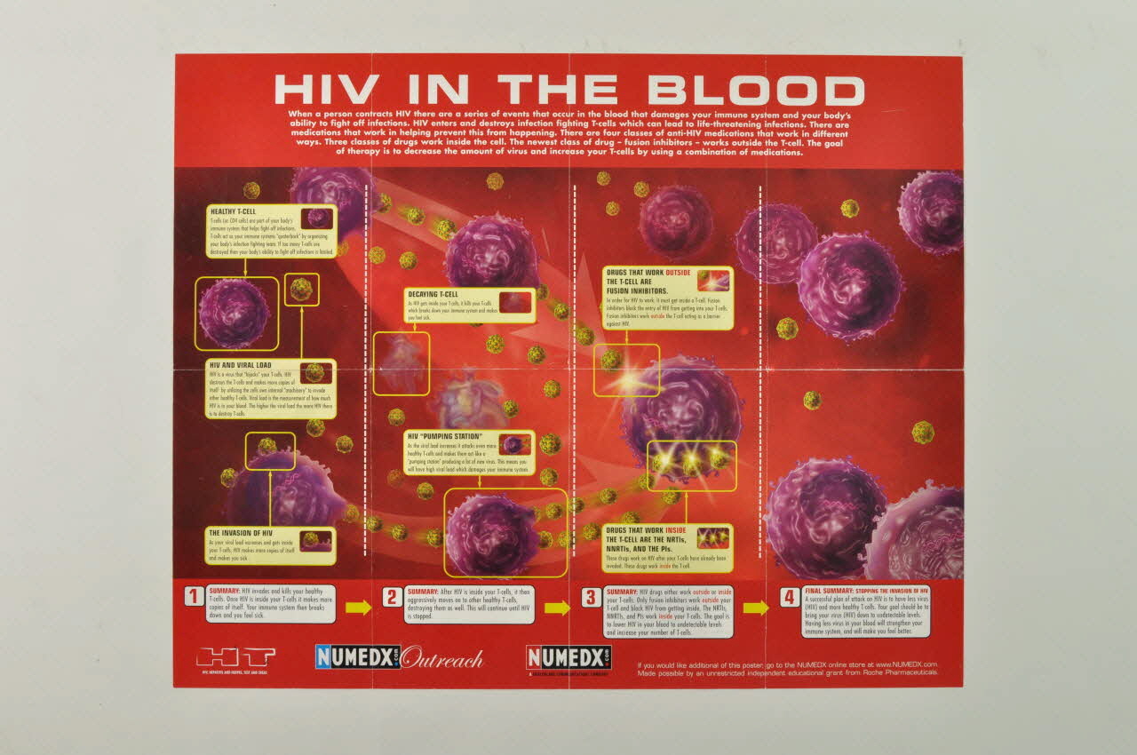 Numerix affiche HIV in the blood International 2004 2004.204.106 Photo Mucem