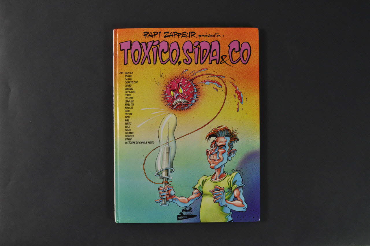 bande dessinée "Rapi Zappeur présente : "Toxico, Sida & Co" France 1994 2003.118.2 Photo Mucem