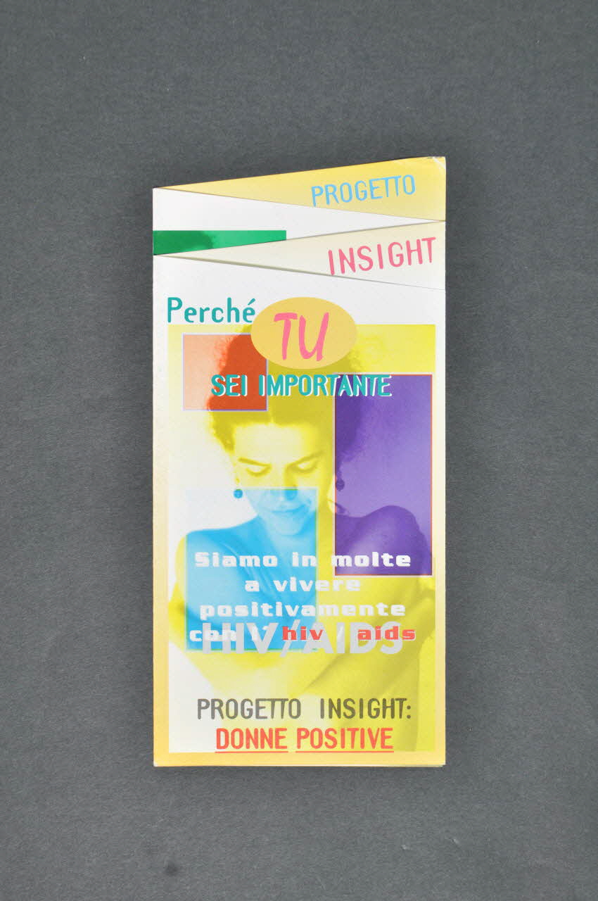 Dépliant "Progetto insight : donne positive" (Projet insight : femmes positives) 2003.119.16 Photo Mucem