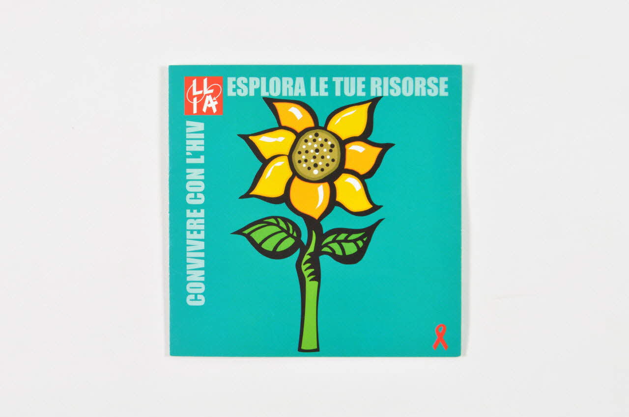 Dépliant " Esplora le tue rosorse ! Convivere con l'HIV" (Explore tes ressources. Vivre avec le VIH) 2003.119.17  Photo Mucem
