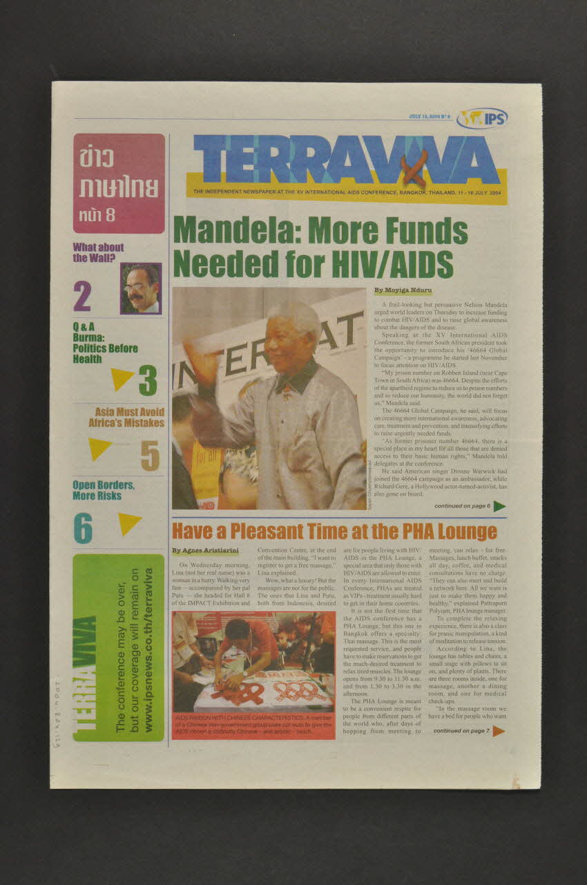 Ips journal Terraviva", 16/7/04 (en anglais et thailandais) International 2004 2004.204.129 Photo Mucem