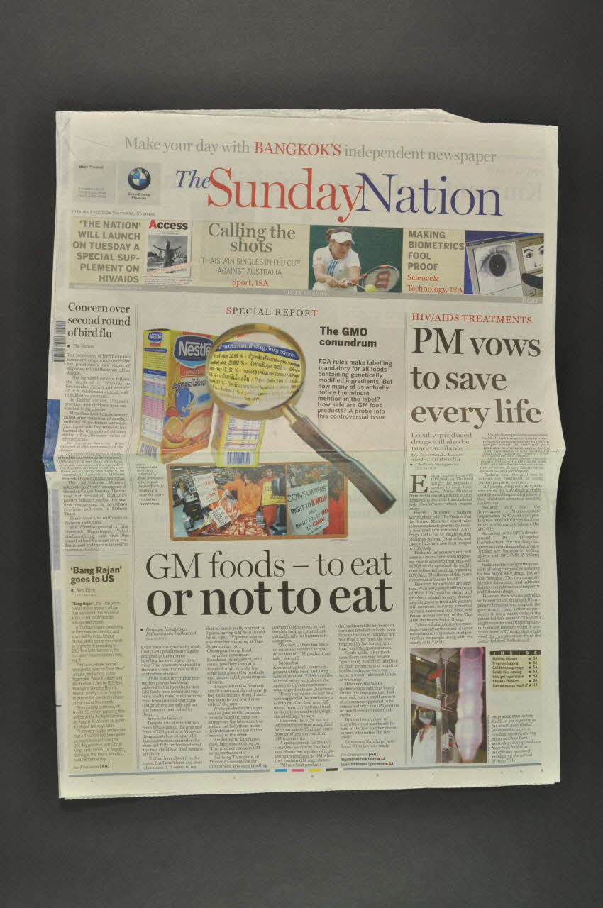 The Nation journal The Nation", 11/7/04 International 2004 2004.204.135 Photo Mucem