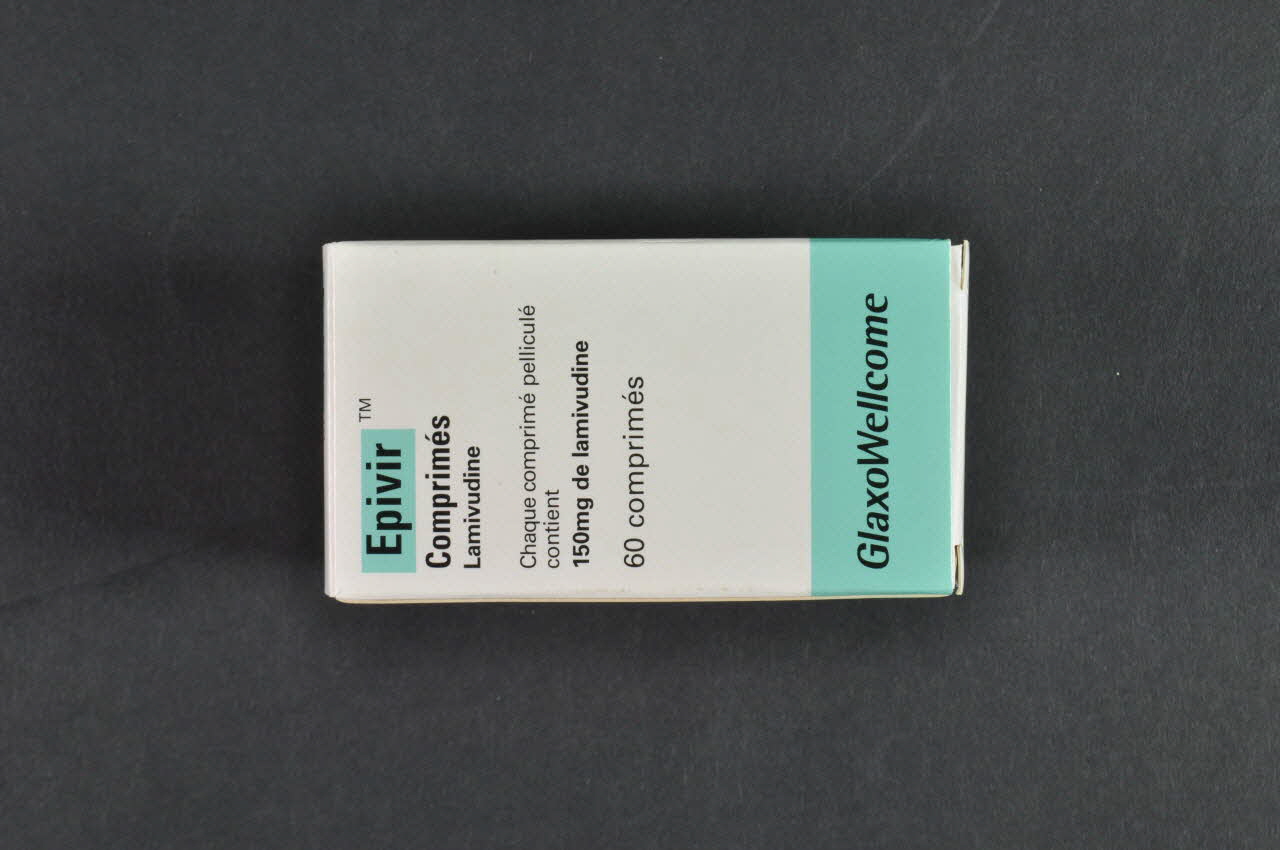 Glaxowellcome Boite de médicaments "Epivir" France 2004 2004.204.156.1-2 Photo Mucem