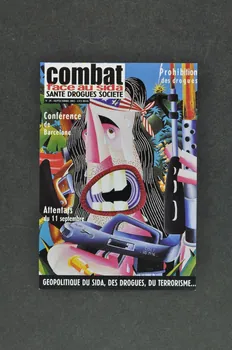 Combat face au Sida bulletin d'abonnement reproduction de la couverture du n°29) France 2002 2003.122.7 Photo Mucem
