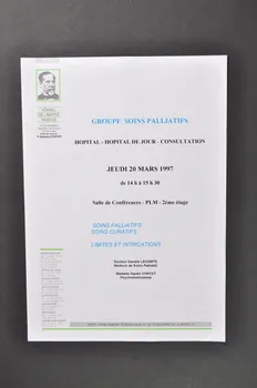 Groupe De Soins Palliatifs Hôpital Pasteur affichette France 1998 2003.123.18.2 Photo Mucem