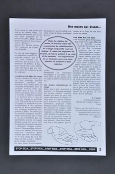 Hôpital Pasteur - Personnel et malades Texte de soignant "Idée pour une cérémonie des adieux" France 1999/12 2003.123.20 Photo Mucem