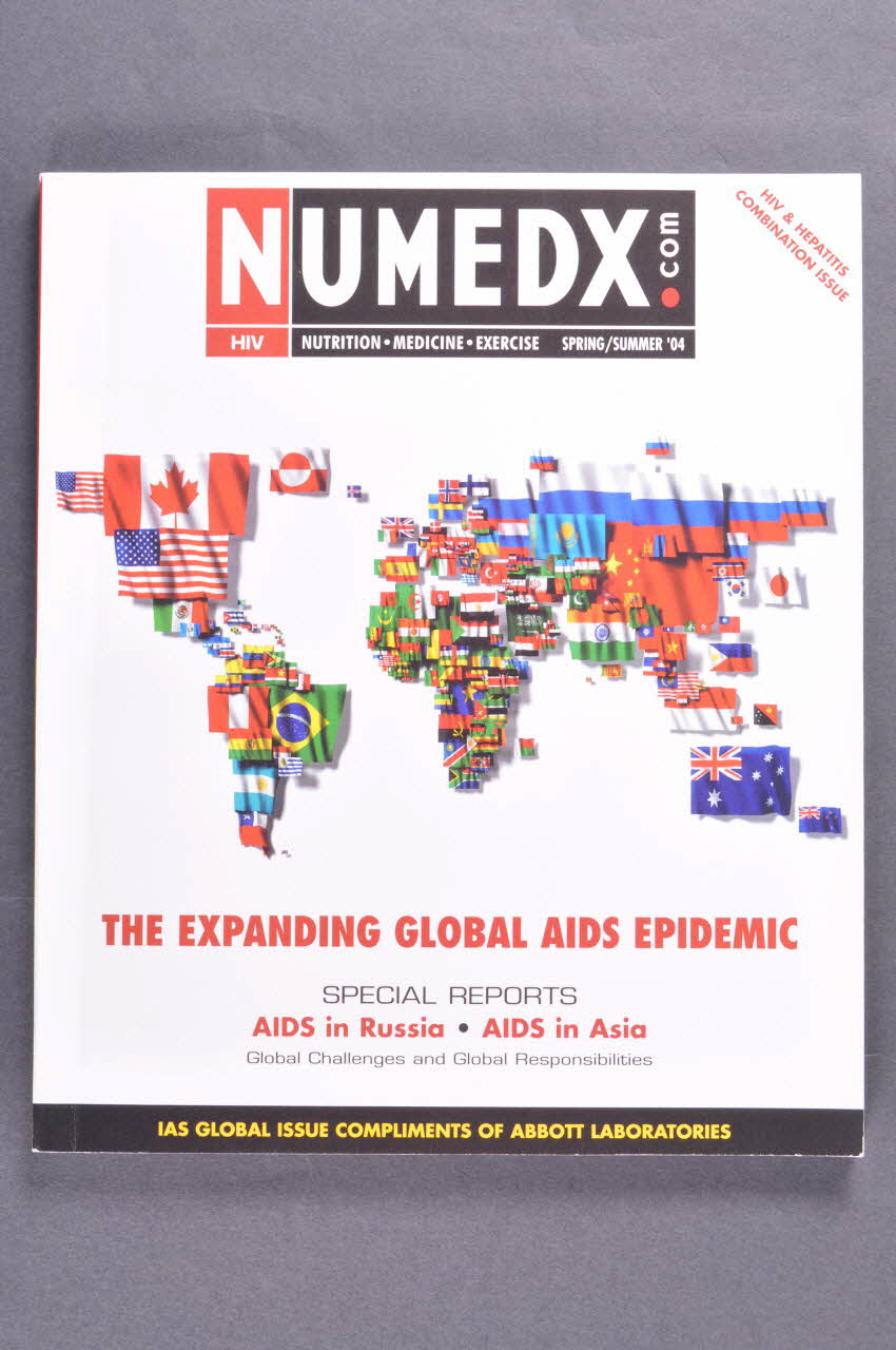 Numdex revue "Numedex ", Spring summer 04 : "The expanding global Aids epidemic" Russie 2004 2004.204.27 Photo Mucem