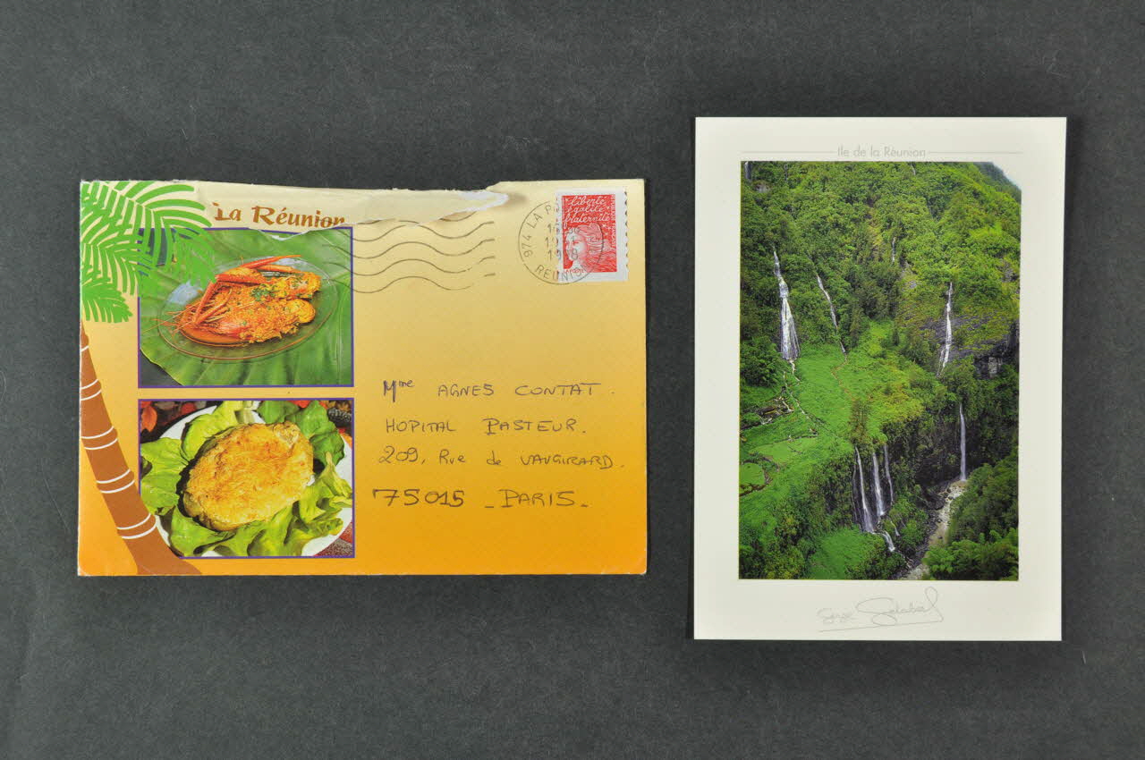 Hôpital Pasteur - Personnel et malades carte postale France 1999 2003.123.36.1-2 Photo Mucem