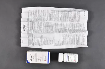 Gilead Flacon de médicament "Viread" France 2003 2004.204.3.1.1-4 Photo Mucem
