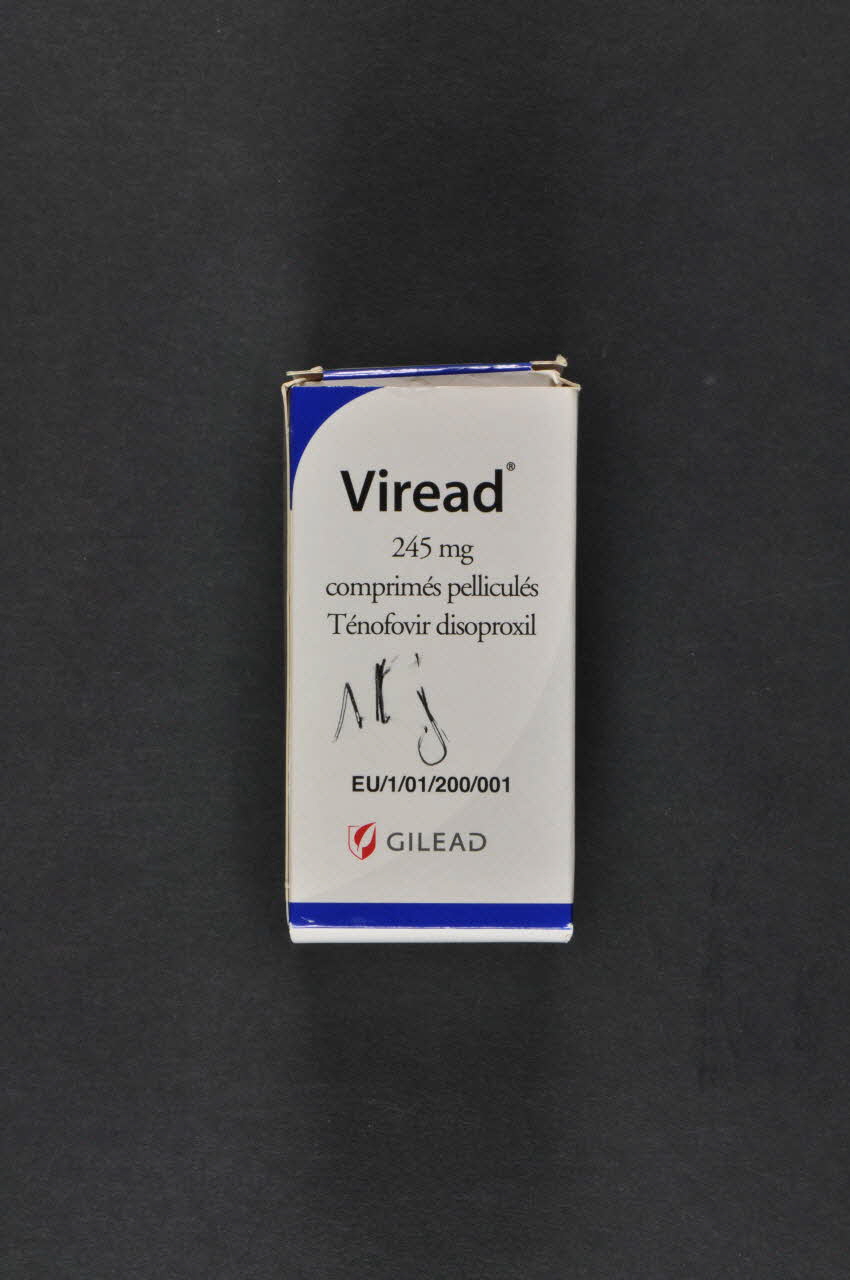 Gilead Boite de médicaments "Viread" France 2003 2004.204.3.2 Photo Mucem