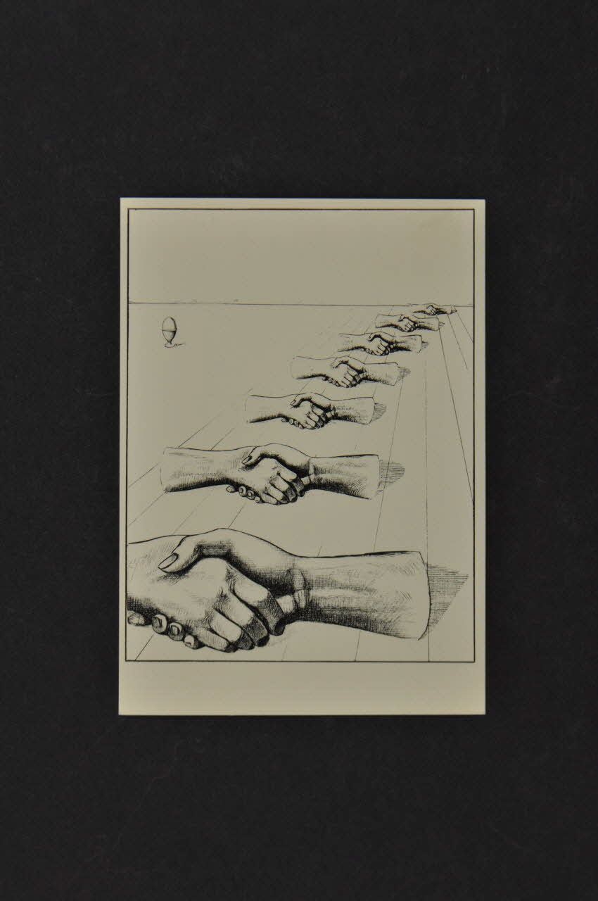 Hôpital Pasteur - Personnel et malades carte postale "Khalil Gibran, Le prophète" France 1998/9 2003.123.8.3 Photo Mucem