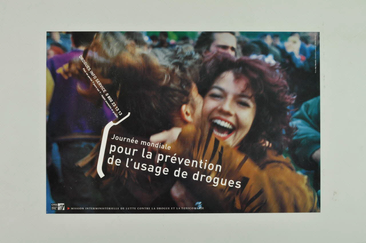 affiche "Journée mondiale pour la prévention de la drogue" 2003.125.103 Photo Mucem