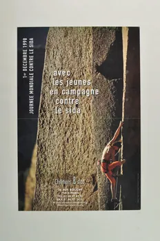 Chrétiens et Sida affiche "Avec les jeunes en campagne contre le sida" France 1998 2003.125.104  Photo Mucem
