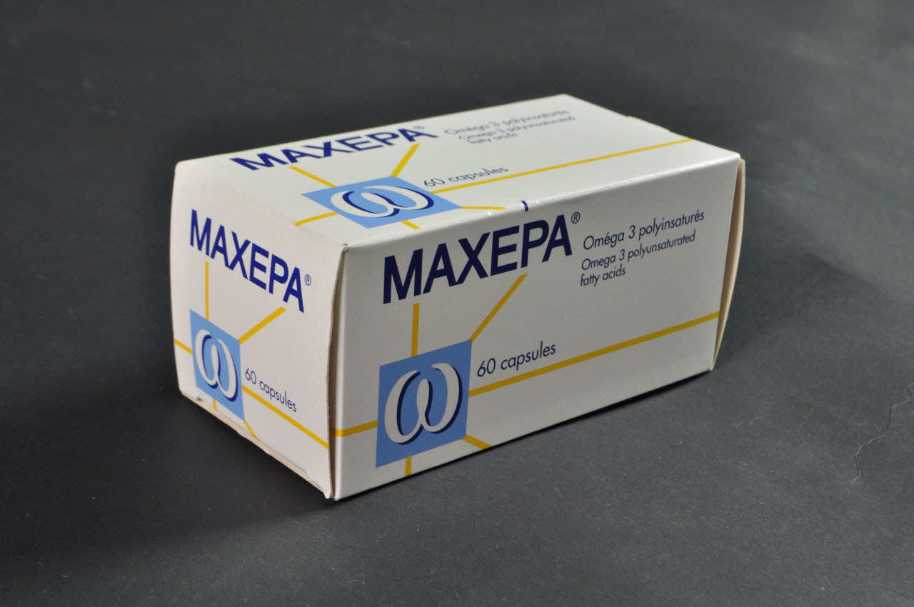 Pierre Fabre Boite de médicaments Maxepa France 2004 2004.204.37.1-2 Photo Mucem