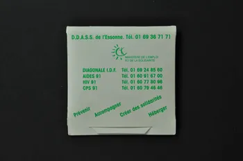 Sida Info Service / DDASS de l'Essonne / Collectif (...) Emballage de préservatif "Mon partenaire pour la vie" France 2003 2003.125.115.1-2  Photo Mucem