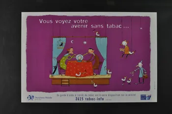 affiche "Vous voyez votre avenir sans tabac..." 2003.125.132  Photo Mucem
