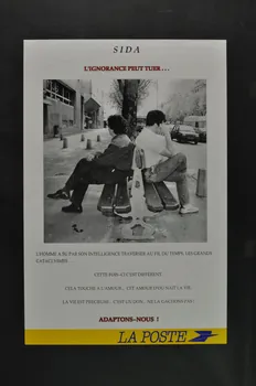 affiche "Sida, l'ignorance peut tuer" (personnes sur un banc) 2003.125.141 Photo Mucem