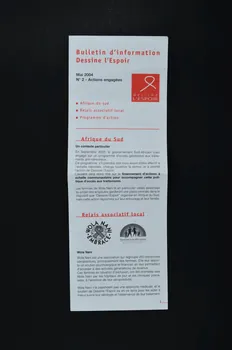 Bulletin d'information "Dessine l'espoir" France 2004/5 2004.204.59 Photo Mucem