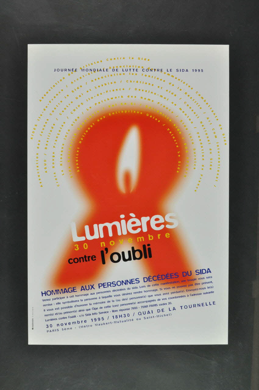 Lumières Contre L'oubli affiche "Lumières contre l'oubli" France 1995 2003.125.143 Photo Mucem