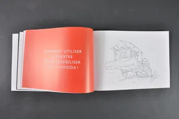 Onusida BROCHURE "Sida et théâtre. Comment utiliser le théâtre dans le cadre de la réponse au VIH/Sida ?" International 2003/6 2004.204.60 Photo Mucem