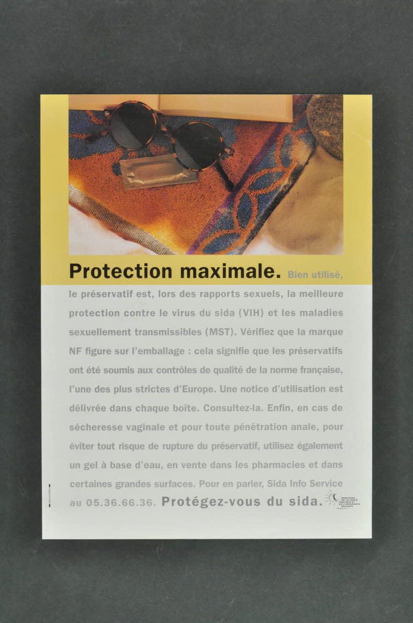 affiche "Protection maximale." 2003.125.151 Photo Mucem