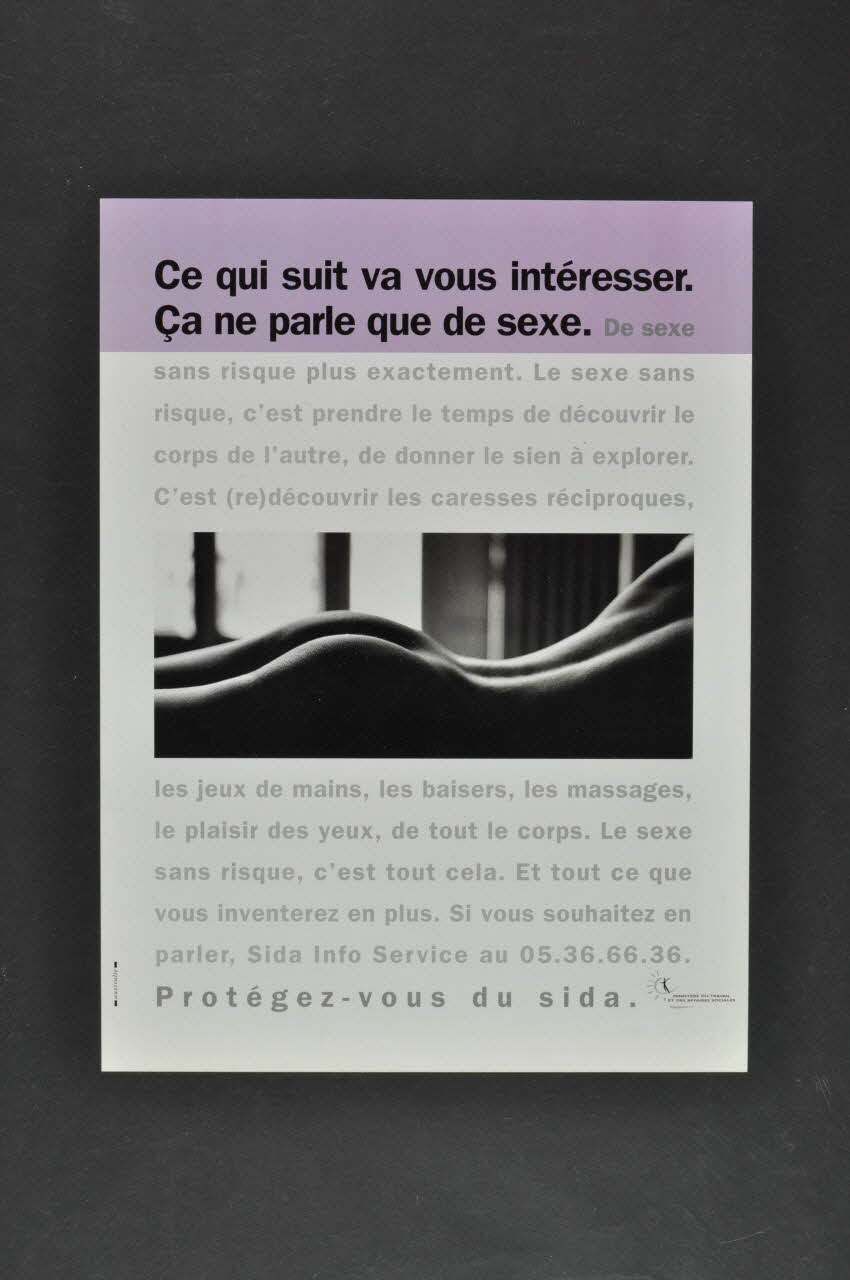 affiche "Ce qui suit va vous intéresser. Ca ne parle que de sexe" 2003.125.157 Photo Mucem