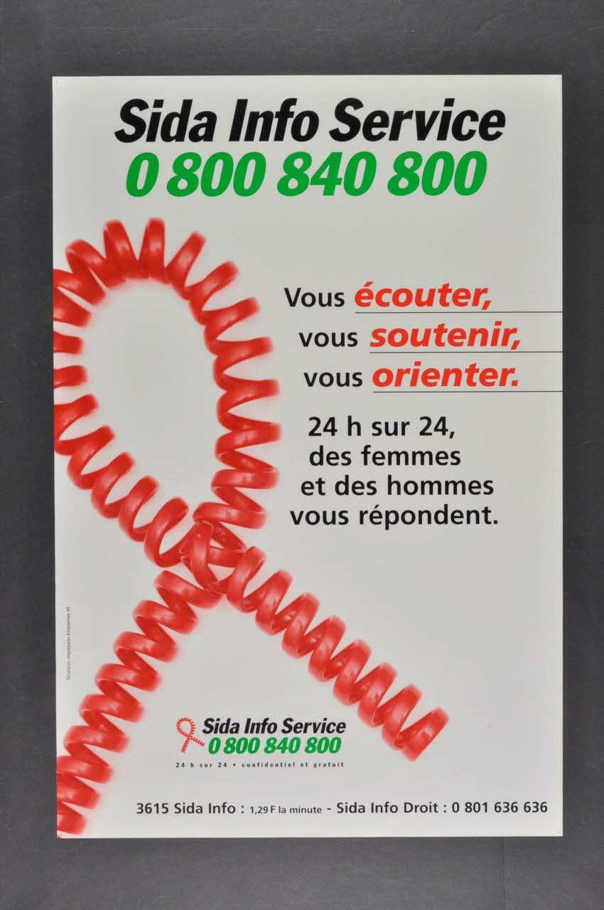 affiche "Vous écouter, vous soutenir, vous orienter..." 2003.125.188 Photo Mucem