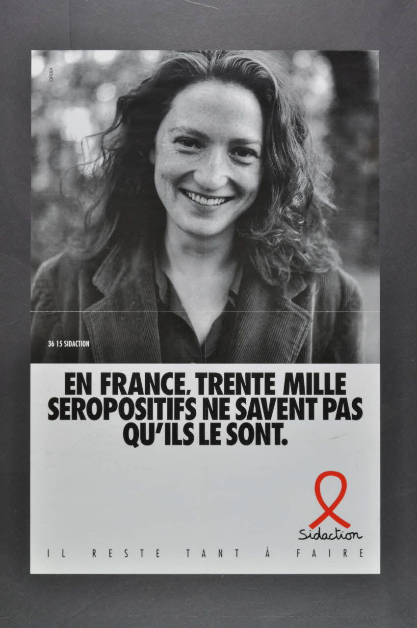 affiche "En France, trente mille séropositifs ne savent pas qu'ils le sont" 2003.125.195 Photo Mucem