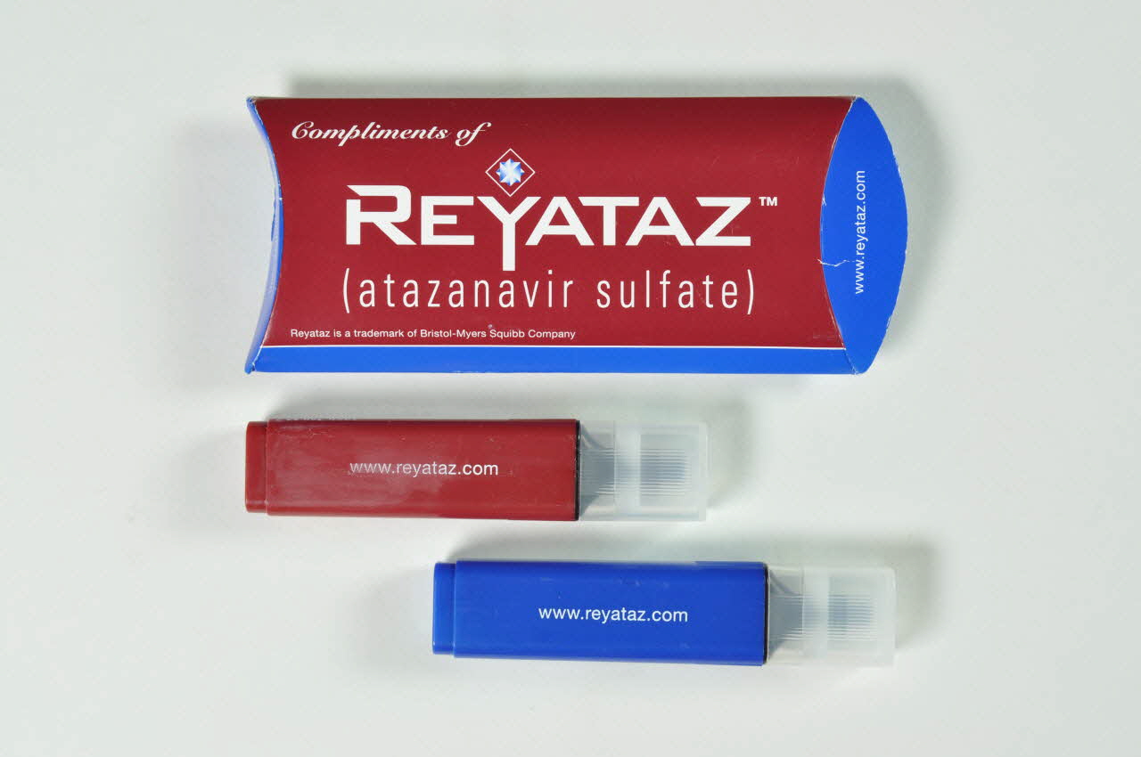 Bristol-Myers Squibb boîte "Compliments of Reyataz" International 2003 2004.204.80.1 Photo Mucem