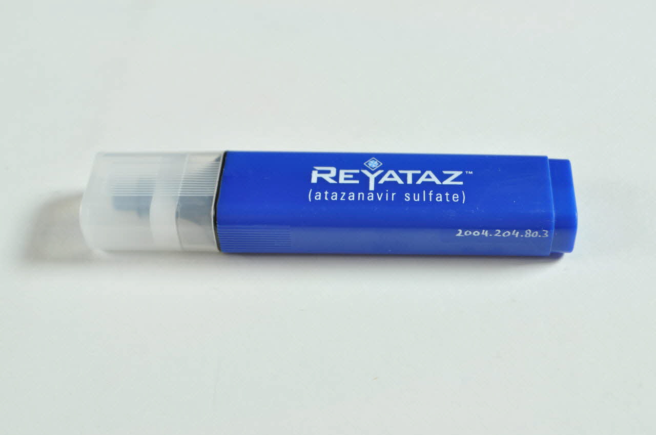 Bristol-Myers Squibb marqueur "Compliments of Reyataz" International 2003 2004.204.80.3 Photo Mucem
