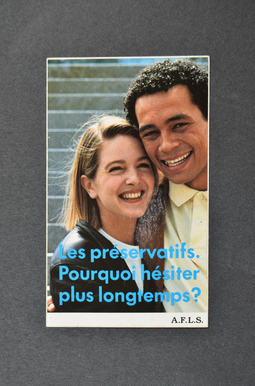 AFLS (Agence Française De Lutte Contre Le Sida) autocollant France 1991 2003.125.214  Photo Mucem