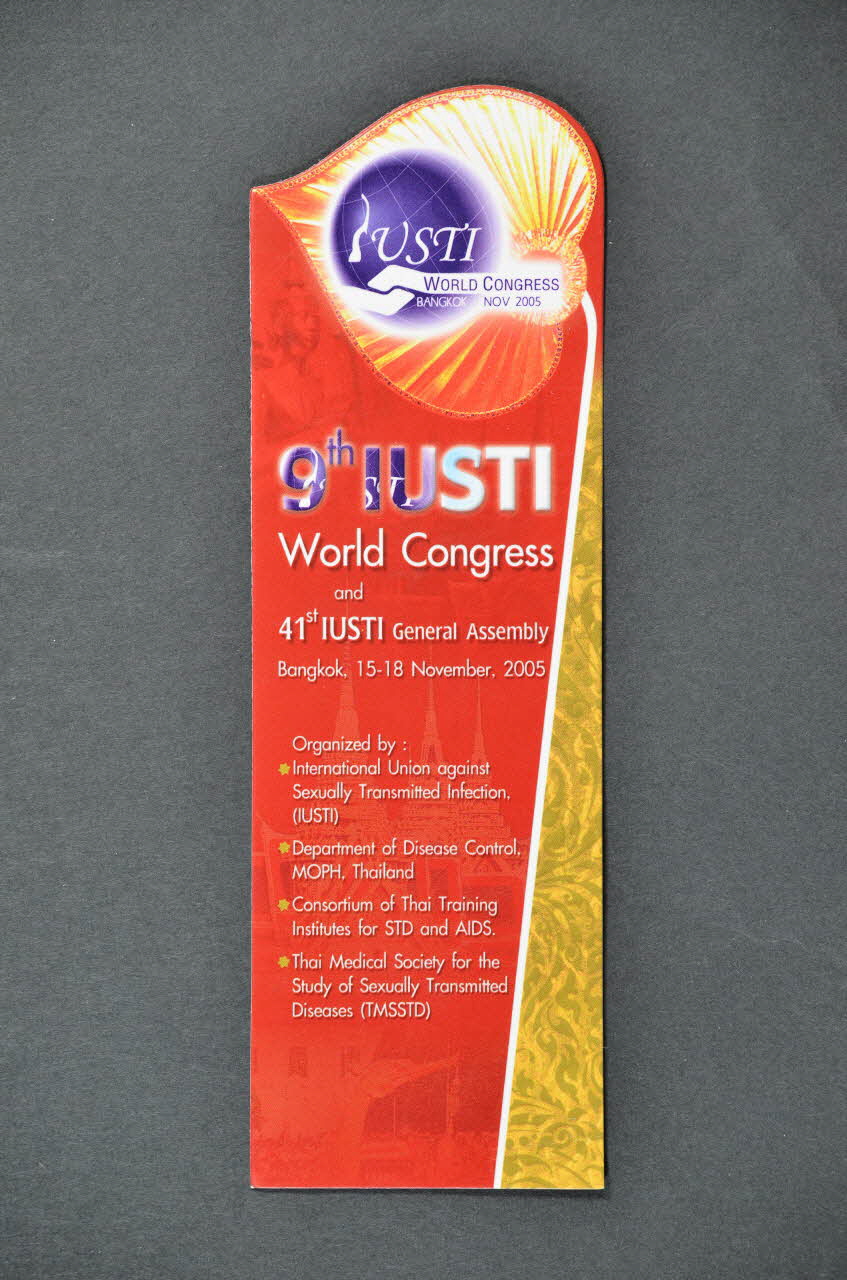 International Union Against Sexually Transmitted marque-page 9th IUSTI World Congress International 2004 2004.204.90 Photo Mucem