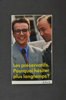 AFLS (Agence Française De Lutte Contre Le Sida) autocollant France 1991 2003.125.215  Photo Mucem