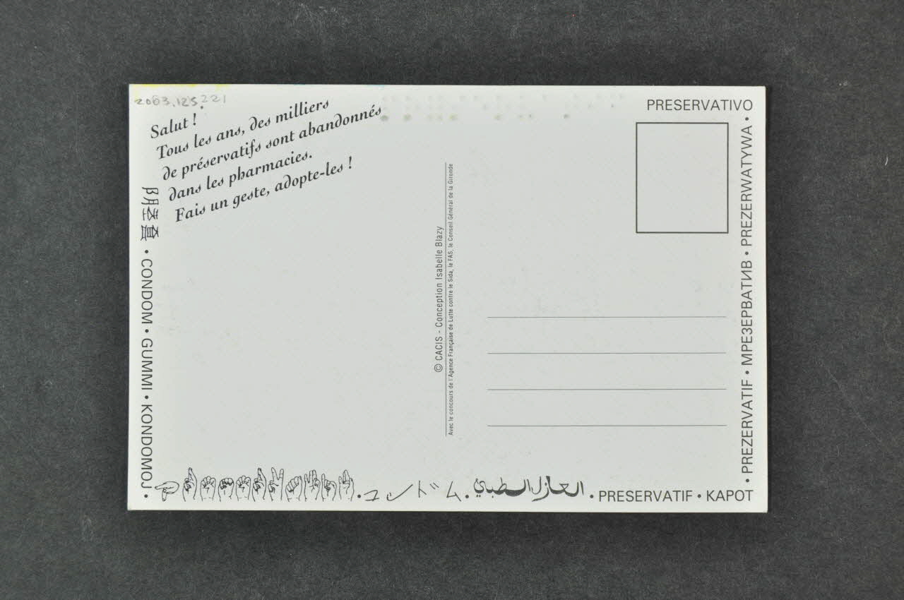 carte postale Coeurs jaunes 2003.125.221 Photo Mucem