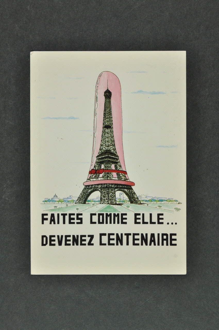 Service Inter Universitaire de Médecine Préventive carte postale "Faites comme elle... Devenez centenaire." Île-de-France, France 1990 2003.125.227 Photo Mucem